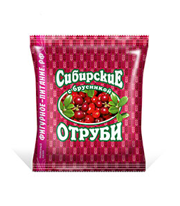Отруби Сибирские диетические Пшеничные с брусникой  - в магазине Моя диета