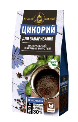 Цикорий натуральный обжареный молотый для заваривания 