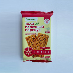 Галетики кунжут, подсолнечник, лён