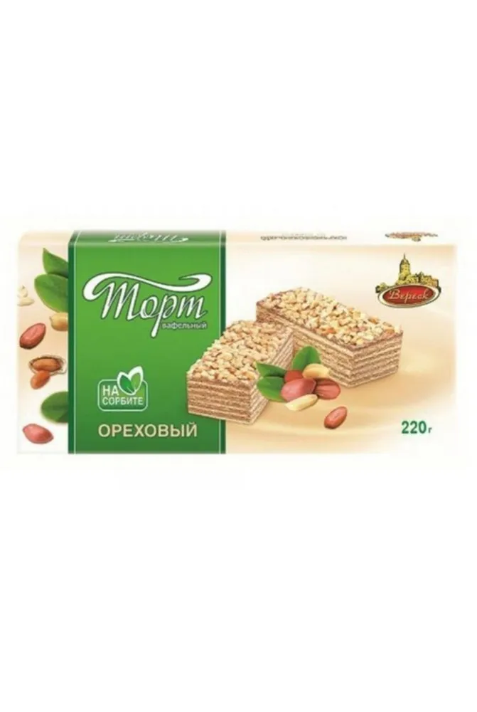 Торт Вереск вафельный Ореховый на сорбите - в магазине Моя диета