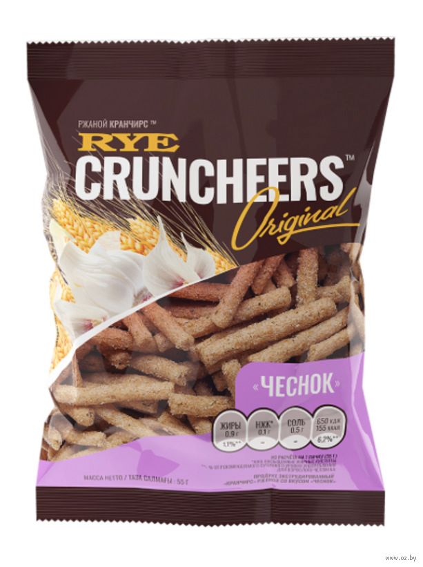 Продукт экструдированный &quot;Кранчирс&quot; кукурузный со вкусом &quot;Чеснок&quot;