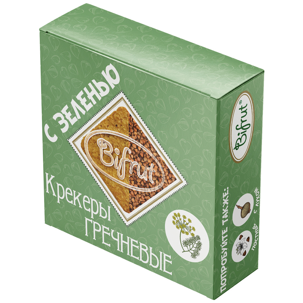 Крекер Bifrut гречневый с зеленью - в магазине Моя диета