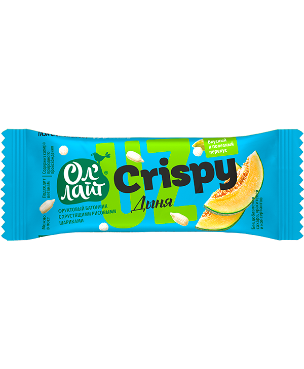 Фруктовый батончик ОЛ'ЛАЙТ с дыней и хрустящими рисовыми шариками - в магазине Моя диета