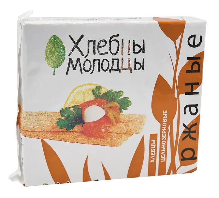 Хлебцы хрустящие цельнозерновые ХЛЕБЦЫ-МОЛОДЦЫ РЖАНЫЕ - в магазине Моя диета
