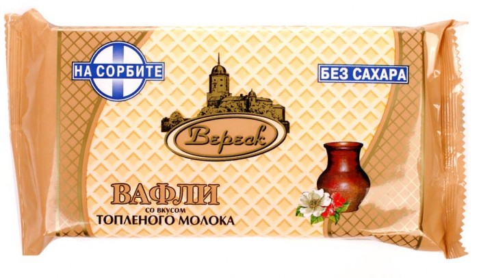 Вереск Вафли топлёное молоко на сорбите - в магазине Моя диета