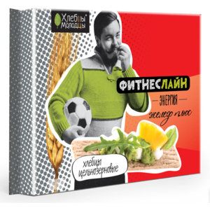 Хлебцы хрустящие цельнозерновые ХЛЕБЦЫ-МОЛОДЦЫ ФитнесЛайн ЭНЕРГИЯ Железо плюс - в магазине Моя диета