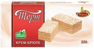 Торт Вереск вафельный Крем-брюле на сорбите - в магазине Моя диета