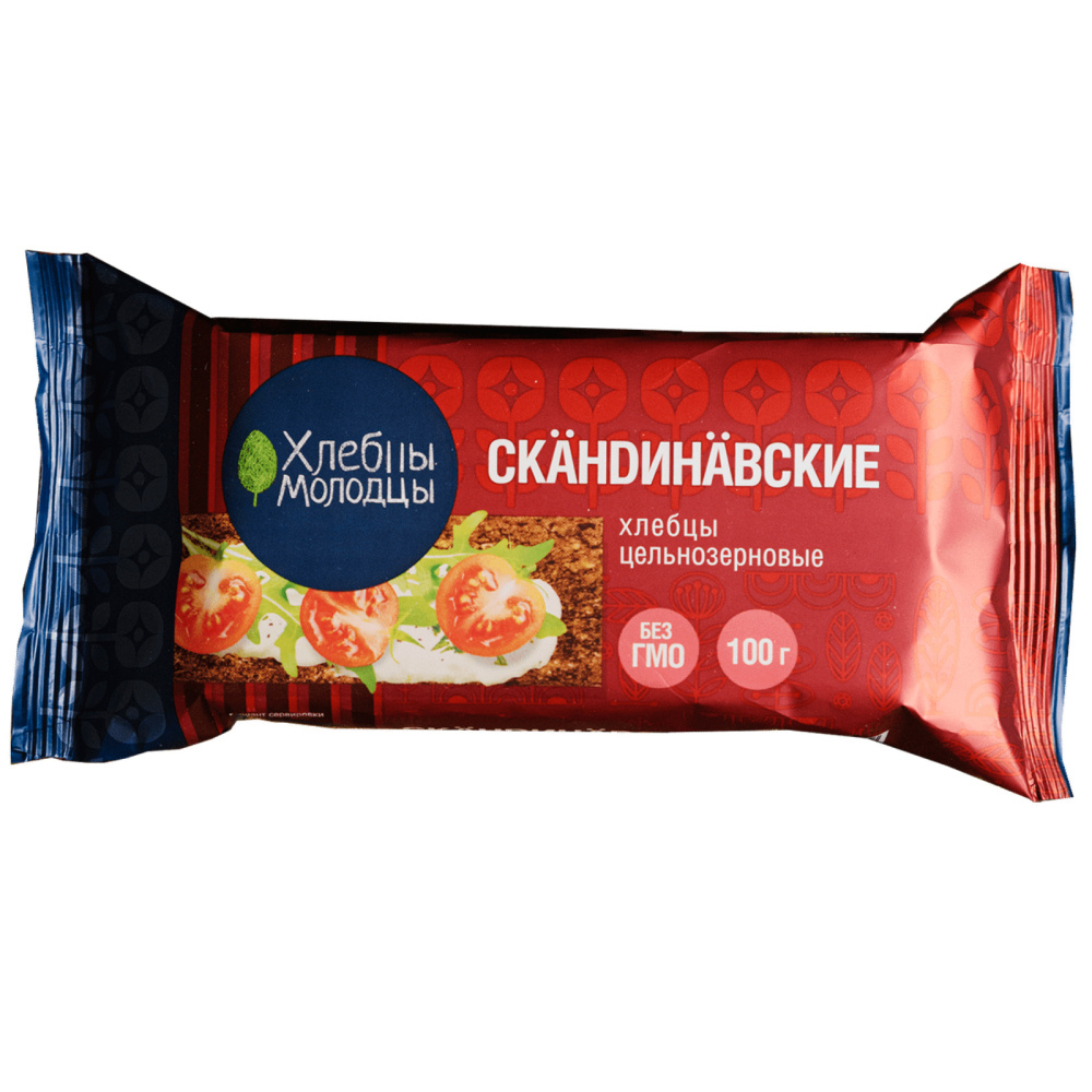 Хлебцы хрустящие цельнозерновые ХЛЕБЦЫ-МОЛОДЦЫ СКАНДИНАВСКИЕ - в магазине Моя диета
