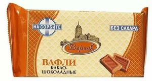 Вереск Вафли со вкусом какао-шоколада на сорбите - в магазине Моя диета